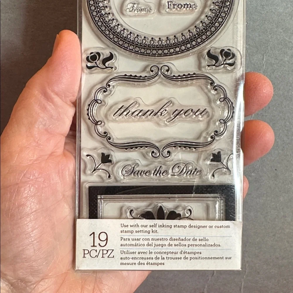 Martha Stewart Crafts Clear Stamps Phrases & Greetings by EK Success - 19 Pcs